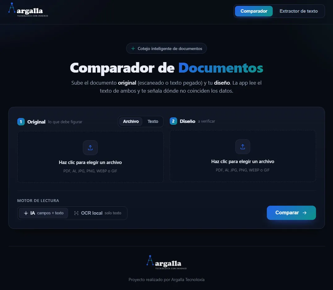 Comparador y Extractor de Documentos